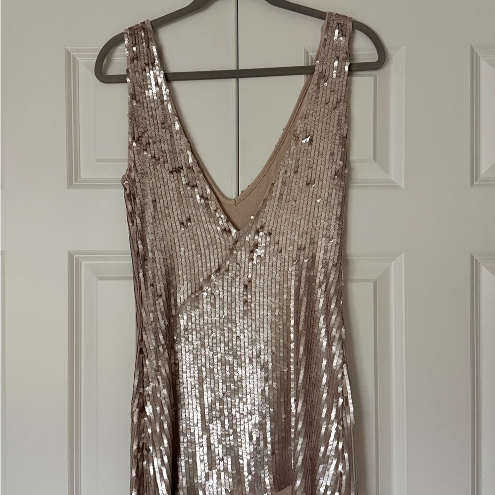 Free People Shimmering Sequin Top